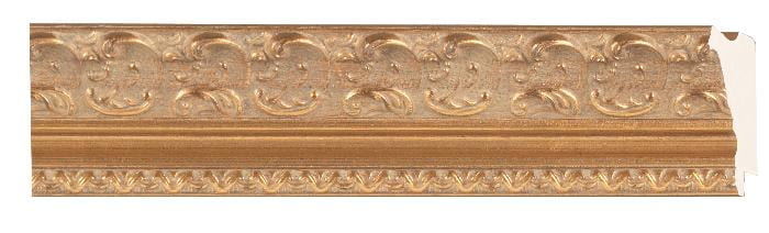 Picture Frame Moulding 2 Width 18ft Bundle 7/16 Rabbet Depth Wood Ornate Gold Finish