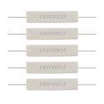 thumbnail image 1 of 10W 10 Ohm 5% Resistor de potencia cemento ceramico enrollamiento x 5, 1 of 11