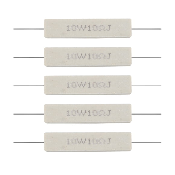 10W 10 Ohm 5% Resistor de potencia cemento ceramico enrollamiento x 5