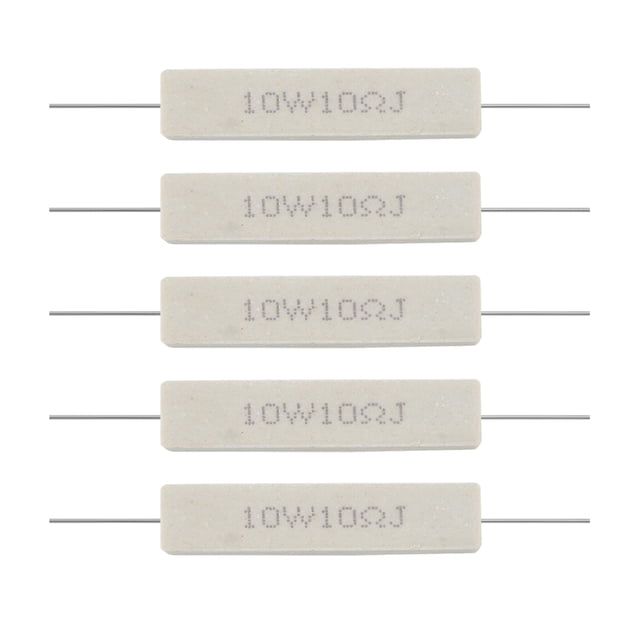 10W 10 Ohm 5% Resistor de potencia cemento ceramico enrollamiento x 5