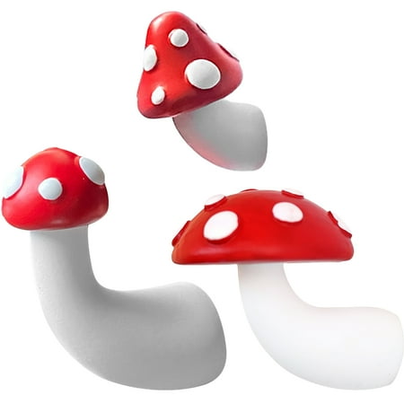 

3Pcs Mushroom Magnets Fridge Magnets Whiteboard Mushroom Magnets Novelty Mushroom Decors