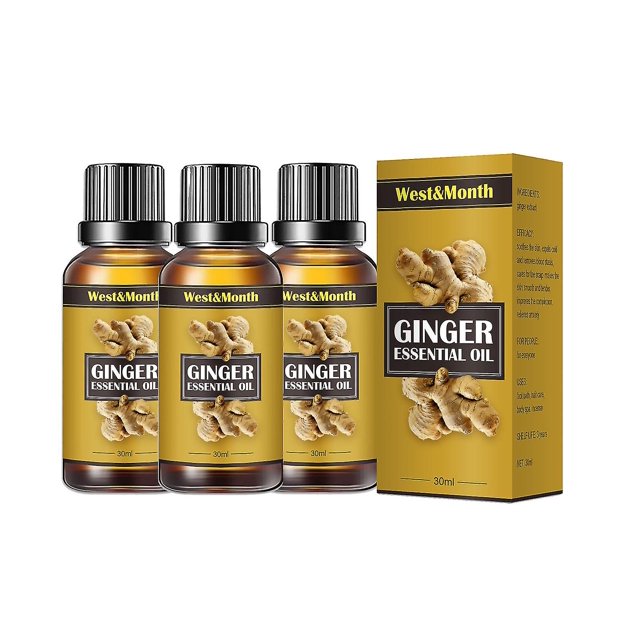 3 uds * 30ml aceite esencial para esculpir el cuerpo de jengibre masaje firme abdomen muslo músculo hidratante piel adelgazante aceite esencial para esculpir el cuerpo