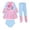 Sky Blue, variant on lnmuld 3 Piece Girls High UPF 50 Sun Protection Swimwear Set - Long Sleeve Rash Guard, Swim Pants & Matching Bikini Top Color:Light Purple,Size:9-10 Years