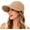 Khaki, variant on Hat, Women's Wide Brim Sun Visor Hat, Wide Brim Sun Hat for Women, Adjustable Ponytail Hat for Outdoor Hiking and Fishing