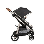 Monbebe Infant & Toddler 6-in-1 Modular Travel System, Black & Gold