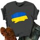 thumbnail image 2 of Gibobby Blusa de Trabajo de Manga Corta Hombres y mujeres Top Camisas O-cuello Cuello manga corta Top Fold 3D Impreso Casual Blusa Top Shirt(Gris oscuro,M), 2 of 5