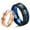 Multi-color, variant on Matching Rings Titanium Couple Rings Rose Gold Plated CZ Wedding Ring for Women