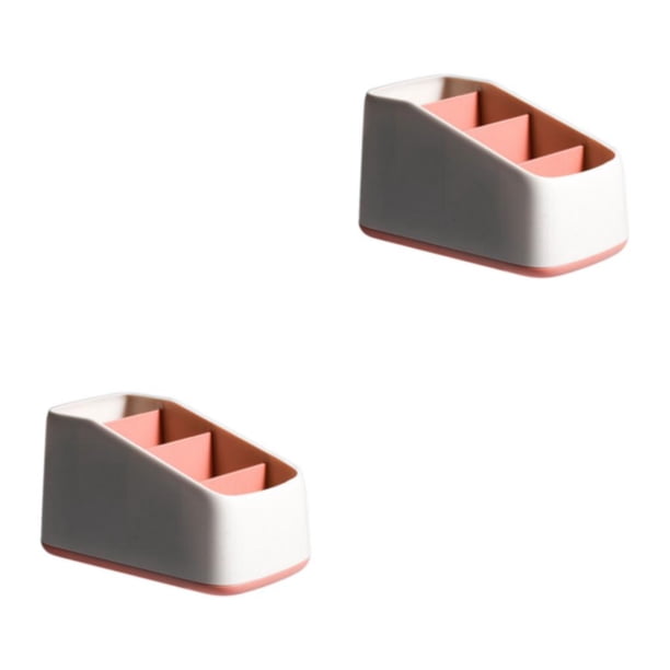 Yuarrent Soporte de almacenamiento de escalera trapezoidal resistente y duradero ABS para clasificar artículos diversos rojo rojo 2Conjunto
