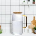 thumbnail image 3 of WhiteRhino 68oz Glass Pitcher with Lid,Clear Large Pitchers for Drinks Water Juice Beverage Iced Tea Brew Maker, 3 of 8