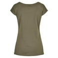 thumbnail image 2 of Build Your Brand T-Shirt à Col Grand pour Femmes, 2 of 3