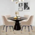 thumbnail image 3 of Andeworld Swivel Chairs Set of 2 Modern Upholstered Dining Chairs Arm Chair Living Room Accent Chairs Office Club Guest Brige, 3 of 5