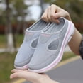 thumbnail image 5 of Daolelai Couple Men and Women Summer Mesh Half-Slippers Casual Shoes Breathable Sandals One-Step -On Closed-Toe Slippers, 5 of 9
