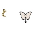 thumbnail image 1 of Figura De Caballo Ligera Y Hecha A Mano, Decoración De Mesa Con Mariposa, Reloj De Pared Acrílico Sin Tictac Para Hoteles, Estanterías, Chimeneas, Oficinas, Comedores, Habitaciones, 1 of 8