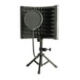 thumbnail image 2 of Milaget Écran d'Isolation de Microphone avec Support, Mousse Réfléchissante Réglable pour Diffusion en Studio, Micro à Condensateur, Voix, 2 of 9