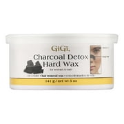 GiGi Charcoal Detox Hard Wax Hair Removal Wax for Women & Men 141g/5oz