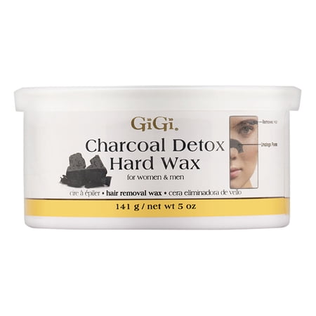 GiGi Charcoal Detox Hard Wax Hair Removal Wax for Women & Men 141g/5oz
