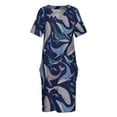 thumbnail image 3 of Banco de ballenas Vestido suelto con bolsillos Vestidos Ropa de mujer, 3 of 6