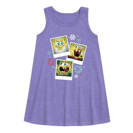 

SpongeBob SquarePants - Christmas Photo Collage - Toddler and Youth Girls A-line Dress