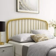 thumbnail image 5 of Modway Nova Modern Farmhouse Queen Metal Spindle Headboard in Gold, 5 of 5