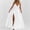 White, variant on Women's Formal Dresses Fashion Slit Breathable Slim Fit Dress Women Summer 2026 V Neck Interview Dress Beach Accessories for Business and Casual Orange L