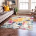 thumbnail image 6 of World Rug Gallery Area Rugs Bohemian Geometric Modern Dining Room Rug Living Room Rugs New - MULTI 6'6"x6'6", 6 of 8