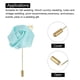 thumbnail image 5 of 12 Pcs Ramilletes de Rosa Unique Bargains para Hombres Ceremonia de Boda Aniversario Cena Formal Verde claro, 5 of 5