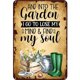 thumbnail image 1 of Placa Metal Vintage para Jardín Pintura Hierro Rectangular Arte Pared Bar 20x30cm, 1 of 9