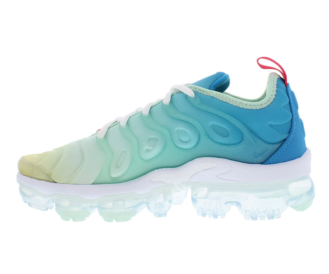 green and blue vapormax plus