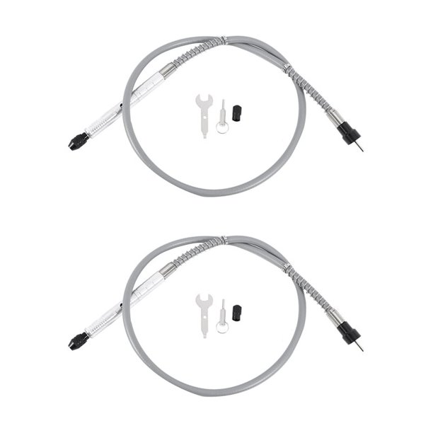 2X Amortiguadora de Eje Flexible de Aluminio Universal de 105 cm con Flexión Sin Llave 1/8 Conector para Dremel 3000 4000