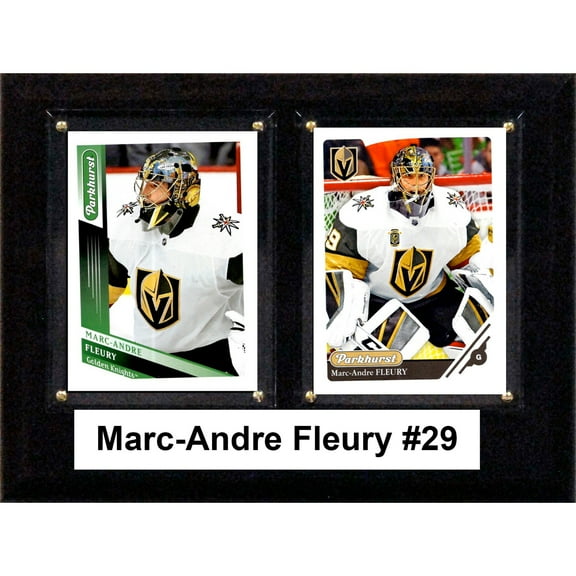 NHL 6"x8" Marc Andre-Fleury Las Vegas Golden Knights Two Card Plaque