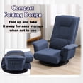 thumbnail image 4 of 360 Degree Swivel Floor Chairs for Adults, Gaming Floor Chair with Back Support, 14 Angles Adjustable Comfortable Floor Lounge Chair Folding Video Game Chairs Office Bedroom, 4 of 8