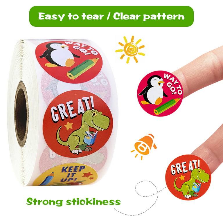 1000 Pack Spanish Motivational Stickers for Classroom - Bulk