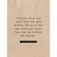 thumbnail image 3 of ArtsyQuotes 12x14 Black Modern Framed Museum Art Print Titled - David Grayson Quote: The Good Without the Evil, 3 of 5