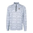 thumbnail image 2 of Men's Cutter & Buck  Charcoal Missouri Tigers Alumni Logo Traverse Camo Print Stretch Quarter-Zip Pullover Top, 2 of 3