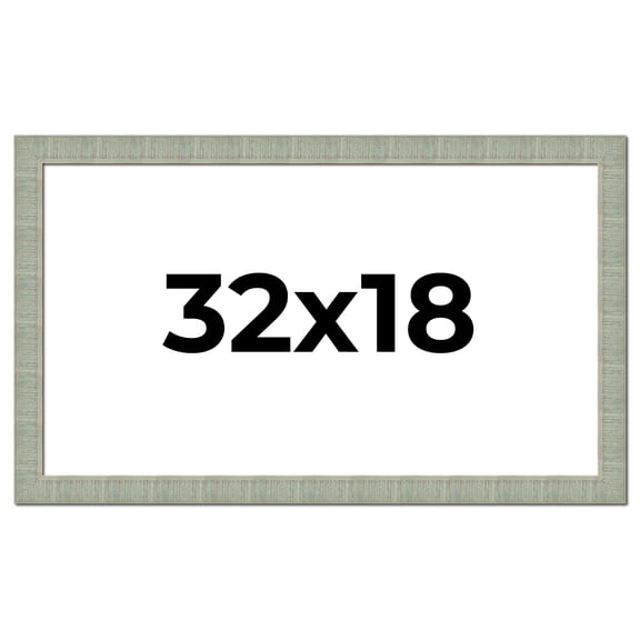32x18 Frame Green Desert Pear Solid Wood Picture Frame | 1.625 Inch Moulding Width | Interior Frame