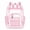 Pink, variant on Hot Sales Clear Backpack Transparent Bookbag Front Mesh Card Organizer Pocket Side Mesh Water Bottle Pockets Adjustable Padded Shoulder Straps See Through Backpack for School Concert Sports Travel
