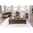thumbnail image 3 of Furniture of America Levelle Traditional 2-Drawer Console Table, Walnut, 3 of 3