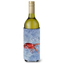 Carolines Treasures 8231LITERK Crawfish Wine Bottle Hugger Wine Bottle multicolor