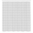 thumbnail image 3 of Ambesonne Funky Shower Curtain, Geometric Pattern Greyscale, 69"Wx75"L, Dimgray Pale Grey, 3 of 3