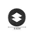 thumbnail image 3 of 1 PCS Carbon Fiber Steering Wheel Center Sticker Cover for Suzuki Jimny nterior Decoration Accessories, 3 of 5