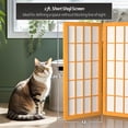 thumbnail image 6 of Red Lantern 2 ft. Short Desktop Window Pane Shoji Screen - Honey - 8 Panels, 6 of 7