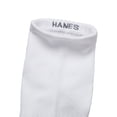 thumbnail image 2 of Hanes Moves Impact Zone Men's Ankle Socks Pack, 4-Pair , Cushioned X-Temp Moisture-Wicking White 6-12, 2 of 4