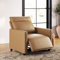 Mainstays Williamson Power Recliner in Camel Faux Leather