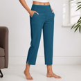 thumbnail image 1 of WILLBEST Pantalones Casuales para Mujer, con Bolsillos Inclinados, Pierna Ancha, Cómodos Pantalones Deportivos de Cintura Alta, Ropa Deportiva Versátil para Yoga con Bolsillos XXXL, 1 of 9