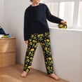 thumbnail image 5 of Pofeuu Bees and Sunflowers Print Teenagers' Pajama Pants, Soft Lounge Pajama Pants with big pockets for Men Plaid Pj Bottoms-XS(5-6), 5 of 6