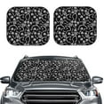 thumbnail image 2 of Wukai Skeletons Dancing Print Windshield Sun Shade, Car Front Window Shades Sunshade Cover Sun Visor Shield Block Automotive Interior Protector Blocks UV Rays-Medium, 2 of 6