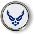 thumbnail image 2 of BestLicensePlateFrames - U.S. AIR Force Symbol 3D Domed CAR Emblem Badge Sticker Semi-Flexible Aluminum Bezel - Official USAF and USSF Licensed Product, 2 of 6