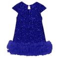 thumbnail image 4 of XIMIN Toddler Girls Sequin Party Dress Sparkly Gown Dresses Formal Birthday Special Occasion Fancy Pageant Dresses Kids A-Line Formal Birthday Dress, 4 of 7