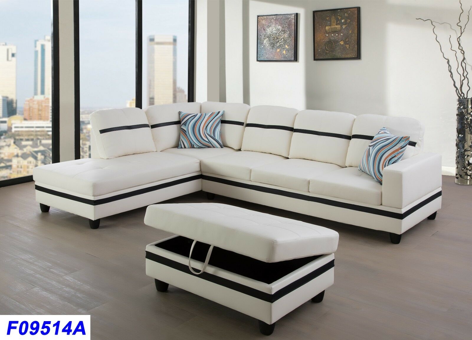 Ainehome Furniture Sectional Sofa Set, Living Room Sofa Set, Leather