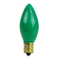 Northlight Pack of 25 C7 Green Christmas Replacement Bulbs